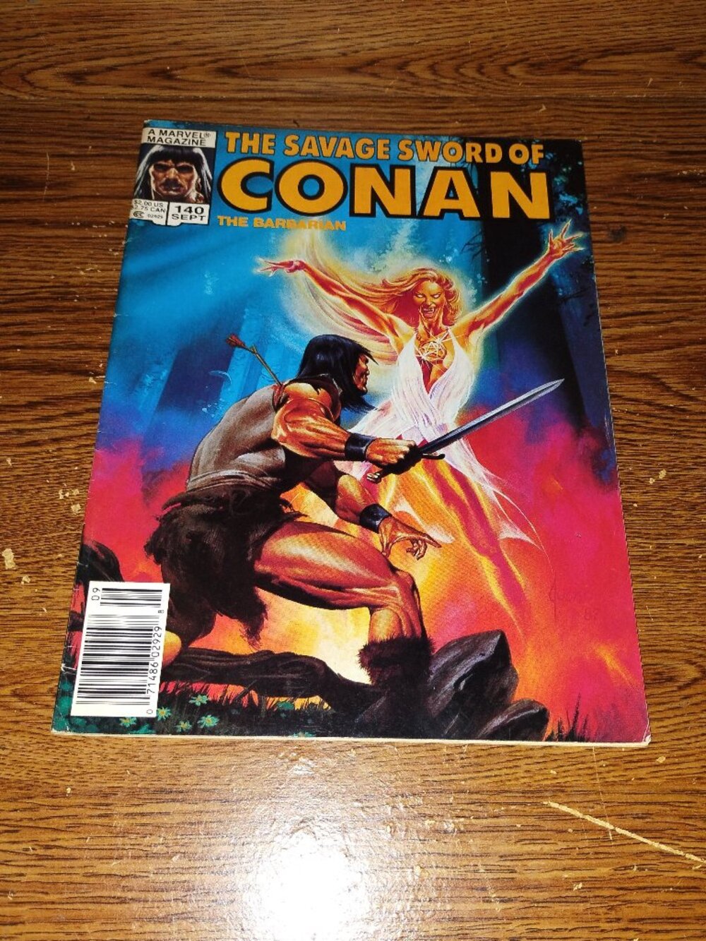 The Savage Sword of Conan the Barbarian #140 (Marvel Magazine, 1987) Joe Jusko